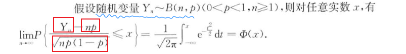 二项分布中心极限定理